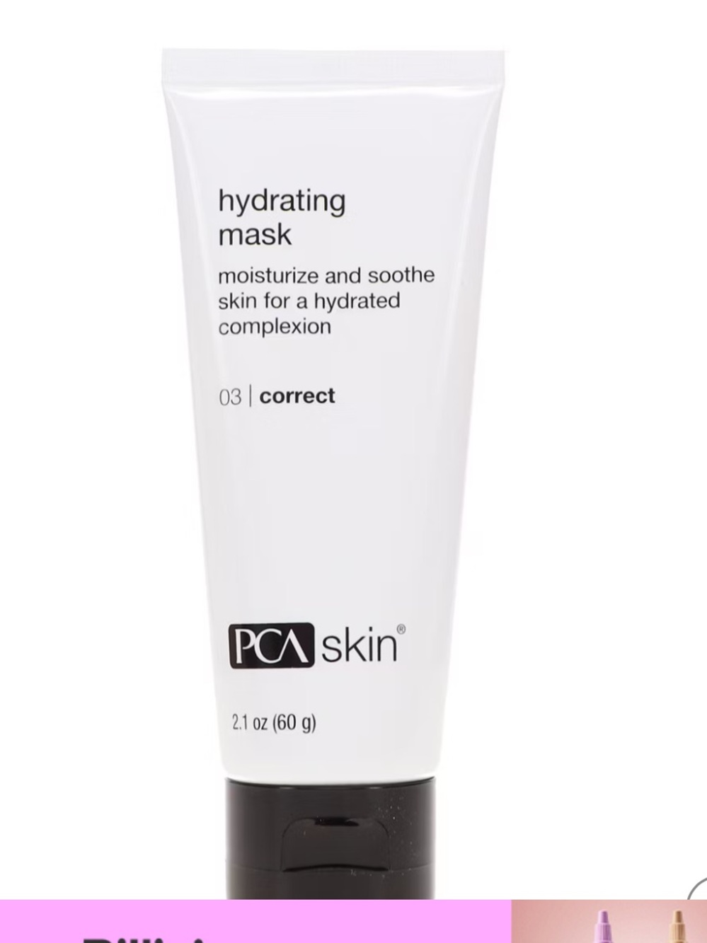 PCA Skin New closed Hydrating Mask Therapeutic Oat Milk Mask - White